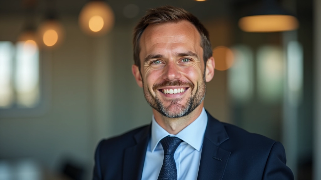 Versicherungsfachmann mit Dokumenten im Büro