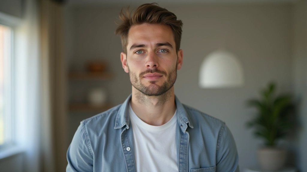 Person mit rotem Verbotsschild, das auf verbotene Aktivitäten hindeutet, moderner Hintergrund